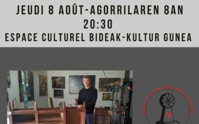 Conférence de Stéphane Larroche  » « Histoire du mobilier basque et comment appréhender sa conservation et sa restauration » le jeudi 8 août, à 20h30 à l’Espace culturel Bideak